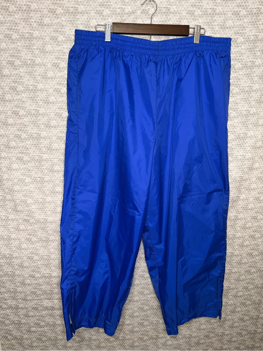 90s East Bay Men 3XL Blue Windbreaker Sweatpants Track Pants